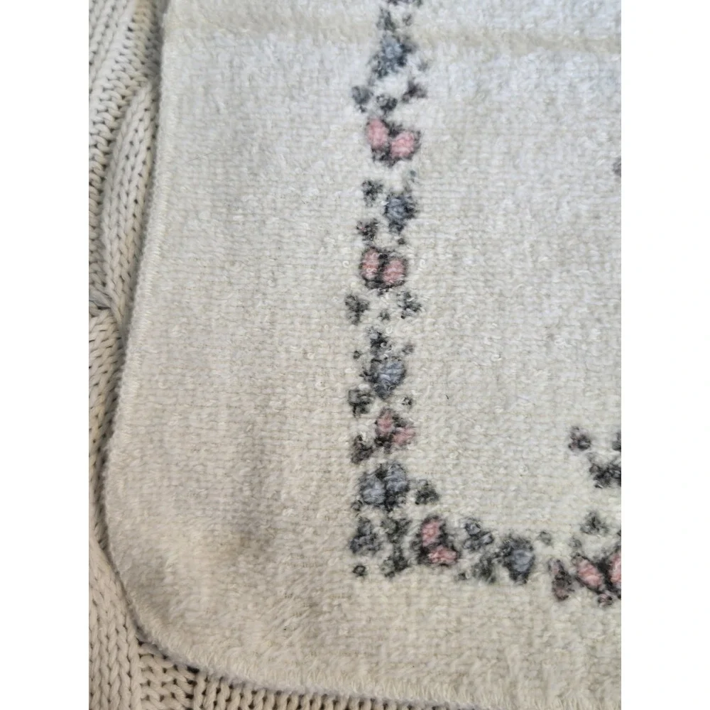 Vintage Precious Moments Terry Cloth Washcloth Bath Towel USA Leshner Mills 12